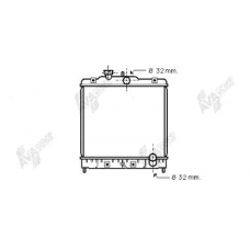 25002075 VAN WEZEL Радиатор, охлаждение двигателя