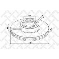 85-00818-SX STELLOX Тормозной диск