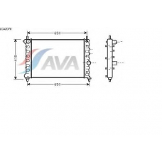 LCA2078 AVA Радиатор, охлаждение двигателя