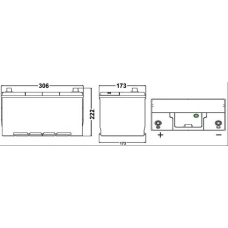 _EA1005 EXIDE Стартерная аккумуляторная батарея; Стартерная акку