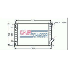 1813401 KUHLER SCHNEIDER Радиатор, охлаждение двигател