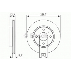 0 986 479 R54 BOSCH Тормозной диск