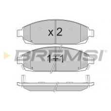 BP3238 BREMSI Комплект тормозных колодок, дисковый тормоз