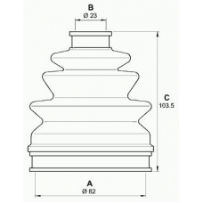 SJK7197.00 OPEN PARTS Комплект пылника, приводной вал