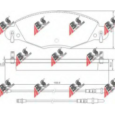 37285 OE ABS Комплект тормозных колодок, дисковый тормоз