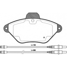 BPA0439.04 OPEN PARTS Комплект тормозных колодок, дисковый тормоз