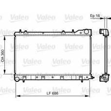 735404 VALEO Радиатор, охлаждение двигателя