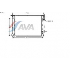 RT2177 AVA Радиатор, охлаждение двигателя