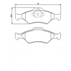 0 986 424 645 BOSCH Комплект тормозных колодок, дисковый тормоз