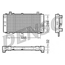 DRM27001 DENSO Радиатор, охлаждение двигателя