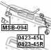 0423-45L FEBEST Тяга / стойка, стабилизатор