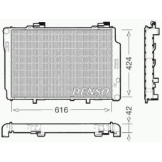 DRM17072 DENSO Радиатор, охлаждение двигателя