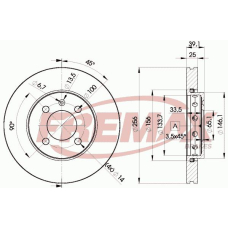 BD-5605-50 FREMAX Тормозной диск