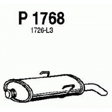 P1768 FENNO Глушитель выхлопных газов конечный