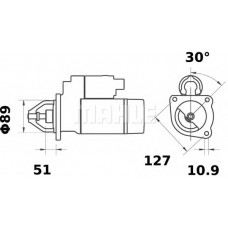 MS 193 MAHLE Стартер