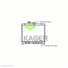 31-0504 KAGER Радиатор, охлаждение двигателя