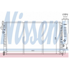 63526 NISSENS Радиатор, охлаждение двигателя