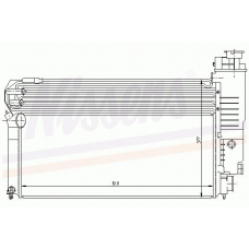 63542 NISSENS Радиатор, охлаждение двигателя