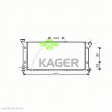 31-1028 KAGER Радиатор, охлаждение двигателя