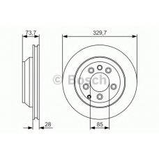 0 986 479 S20 BOSCH Тормозной диск