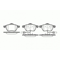 0390.52 REMSA Комплект тормозных колодок, дисковый тормоз