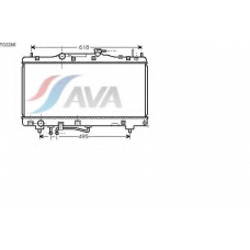 TO2260 AVA Радиатор, охлаждение двигателя