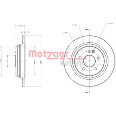 6110126 METZGER Тормозной диск