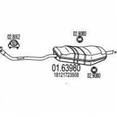 01.63980 MTS Глушитель выхлопных газов конечный