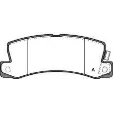 BPA0214.22 OPEN PARTS Комплект тормозных колодок, дисковый тормоз