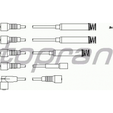 202 519 TOPRAN Комплект проводов зажигания