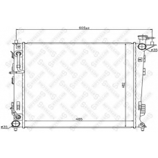 10-26617-SX STELLOX Радиатор, охлаждение двигателя