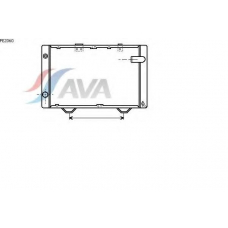 PE2060 AVA Радиатор, охлаждение двигателя