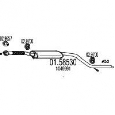 01.58530 MTS Средний глушитель выхлопных газов