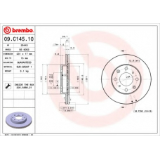 BS 9053 BRECO Тормозной диск