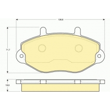 6110804 GIRLING Комплект тормозных колодок, дисковый тормоз