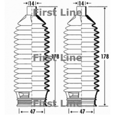 FSG3317 FIRST LINE Пыльник, рулевое управление