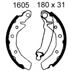01605 BSF Комплект тормозных колодок