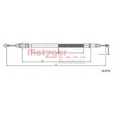 10.4739 METZGER Трос, стояночная тормозная система