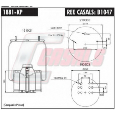 B1047 CASALS Кожух пневматической рессоры