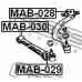MAB-029 FEBEST Подвеска, рычаг независимой подвески колеса