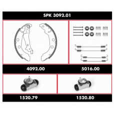 SPK 3092.01 ROADHOUSE Комплект тормозов, барабанный тормозной механизм