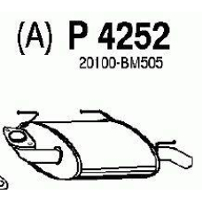 P4252 FENNO Глушитель выхлопных газов конечный