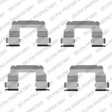 LX0456 DELPHI Комплектующие, колодки дискового тормоза