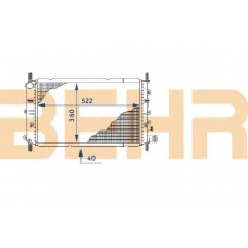 2110417 BEHR Radiator