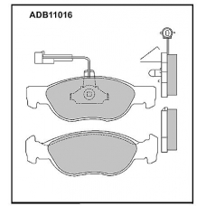 ADB11016 Allied Nippon Тормозные колодки