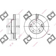 BD1375 DJ PARTS Тормозной диск