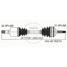 CT-8-16-117A InterParts Приводной вал