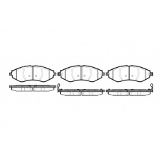 P7453.22 WOKING Комплект тормозных колодок, дисковый тормоз