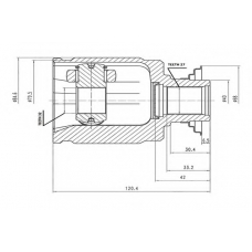 AW1520076 AYWIPARTS Шарнирный комплект, приводной вал