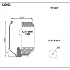 3909 Airtech Кожух пневматической рессоры